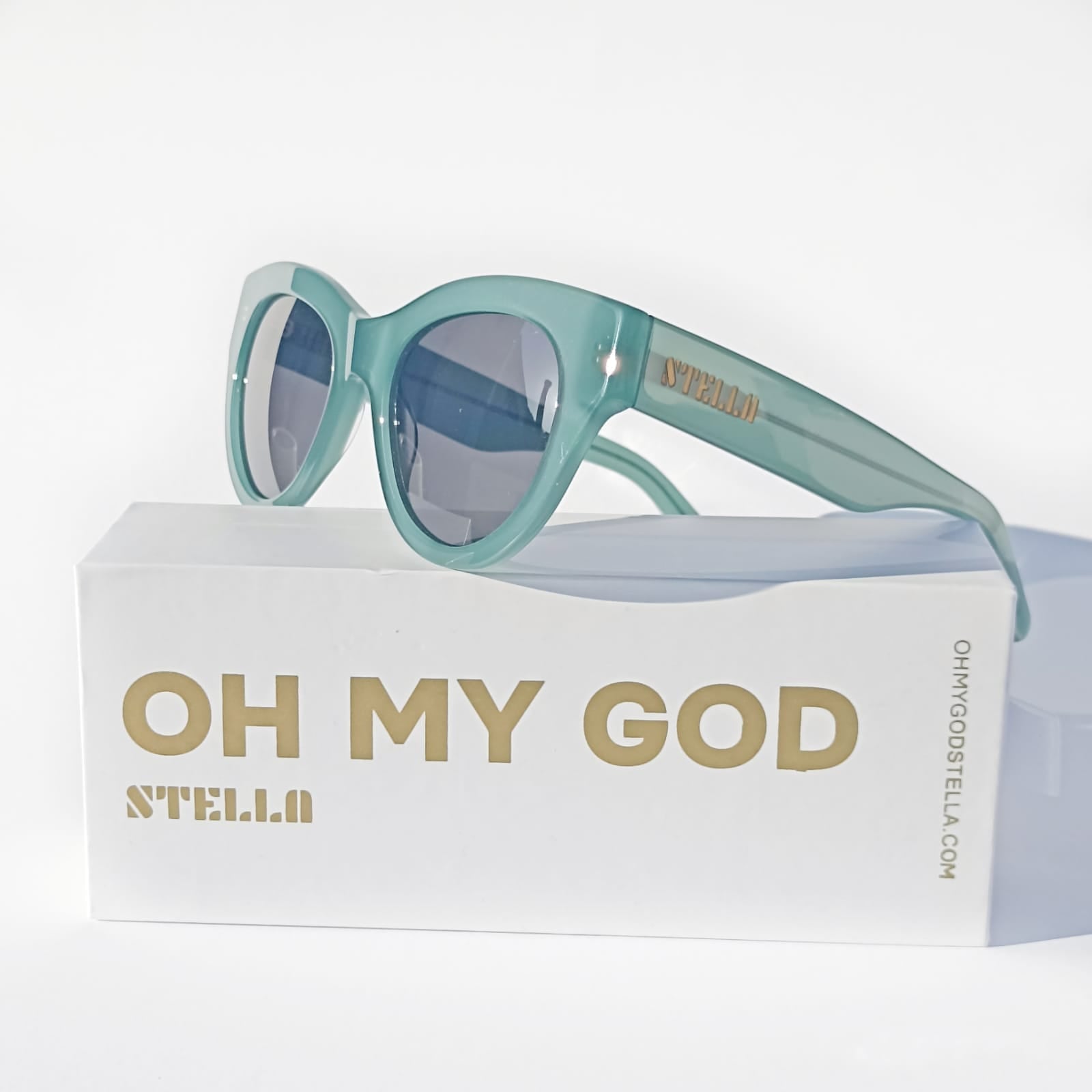 Gafas de Sol Polarizadas, montura de acetato premium tourquesa del modelo Lidia con diseño ligero y moderno, OHMYGOD Stella