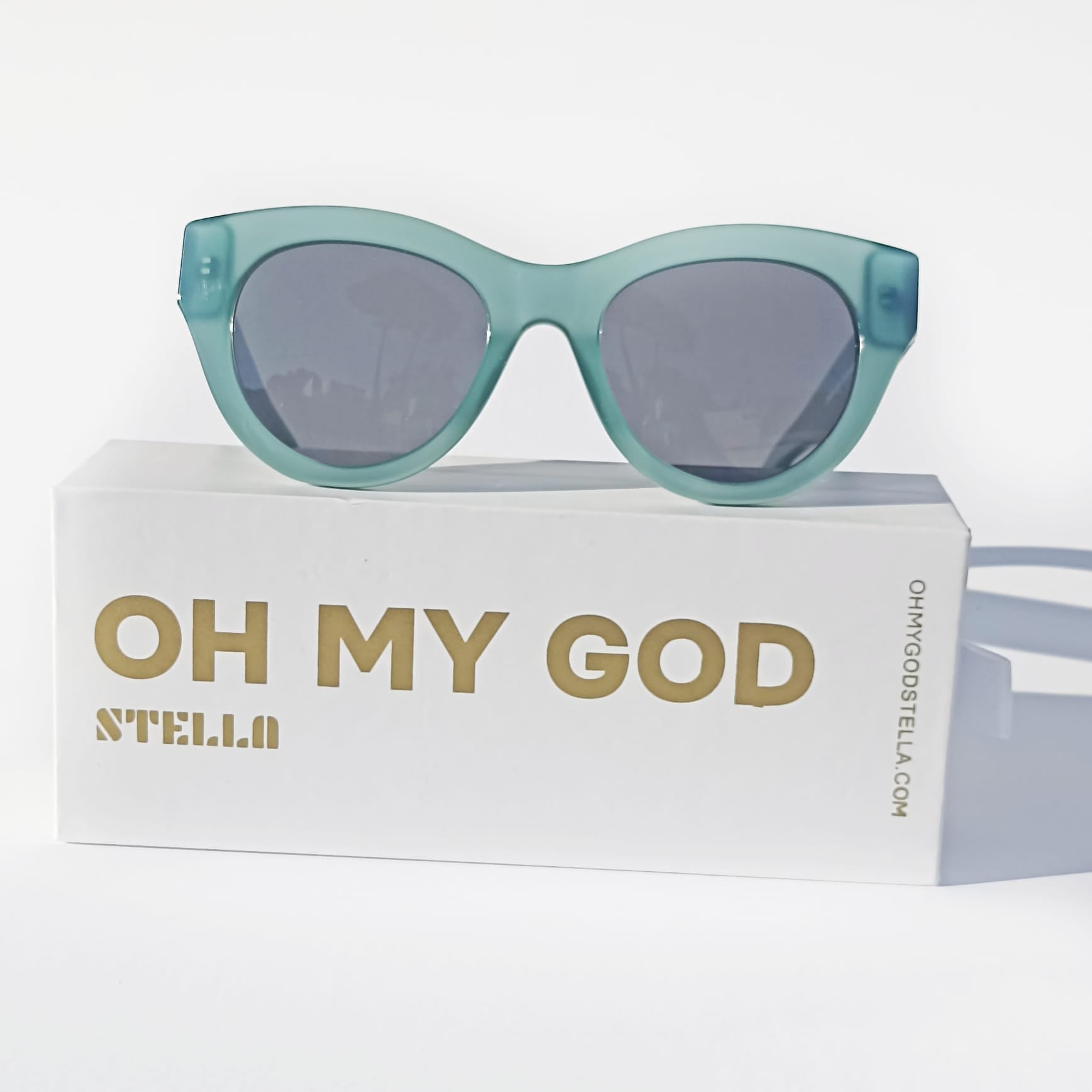 Gafas de Sol Polarizadas, montura de acetato premium tourquesa del modelo Lidia con diseño ligero y moderno, OHMYGOD Stella